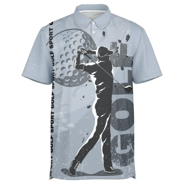 poloShirt_ghost-front Golf Performance Polo Shirt for Men – UPF 50+ & Breathable Fit