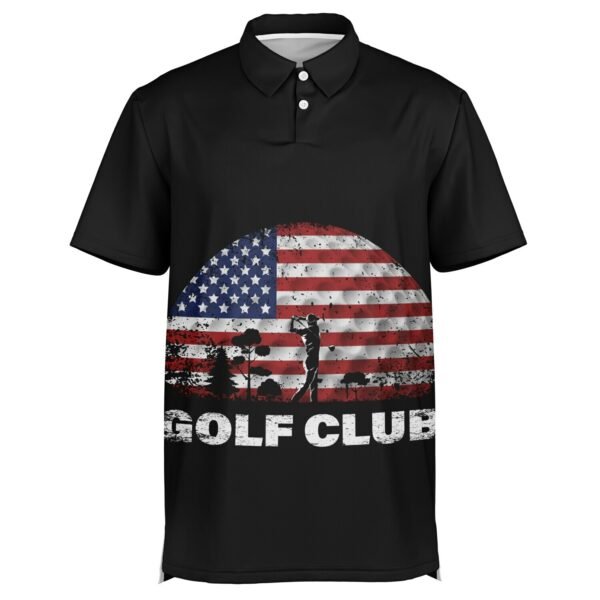 poloShirt_ghost-front Men’s Golf Sports Shirt – Moisture-Wicking Performance Wear